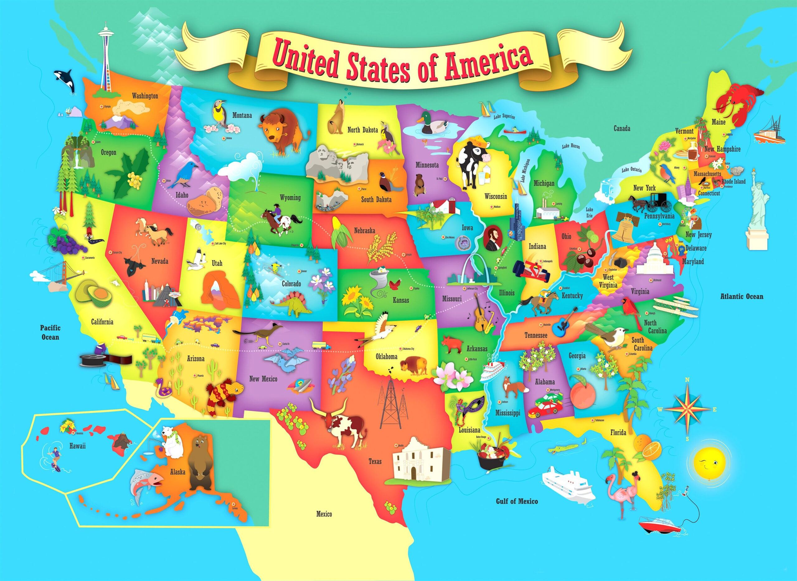 Printable Map Of The US Mark The States Ive Visited Craft USA Map Of 