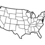 Printable United States Outline United States Map Flag Coloring