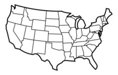 Printable United States Outline United States Map Flag Coloring
