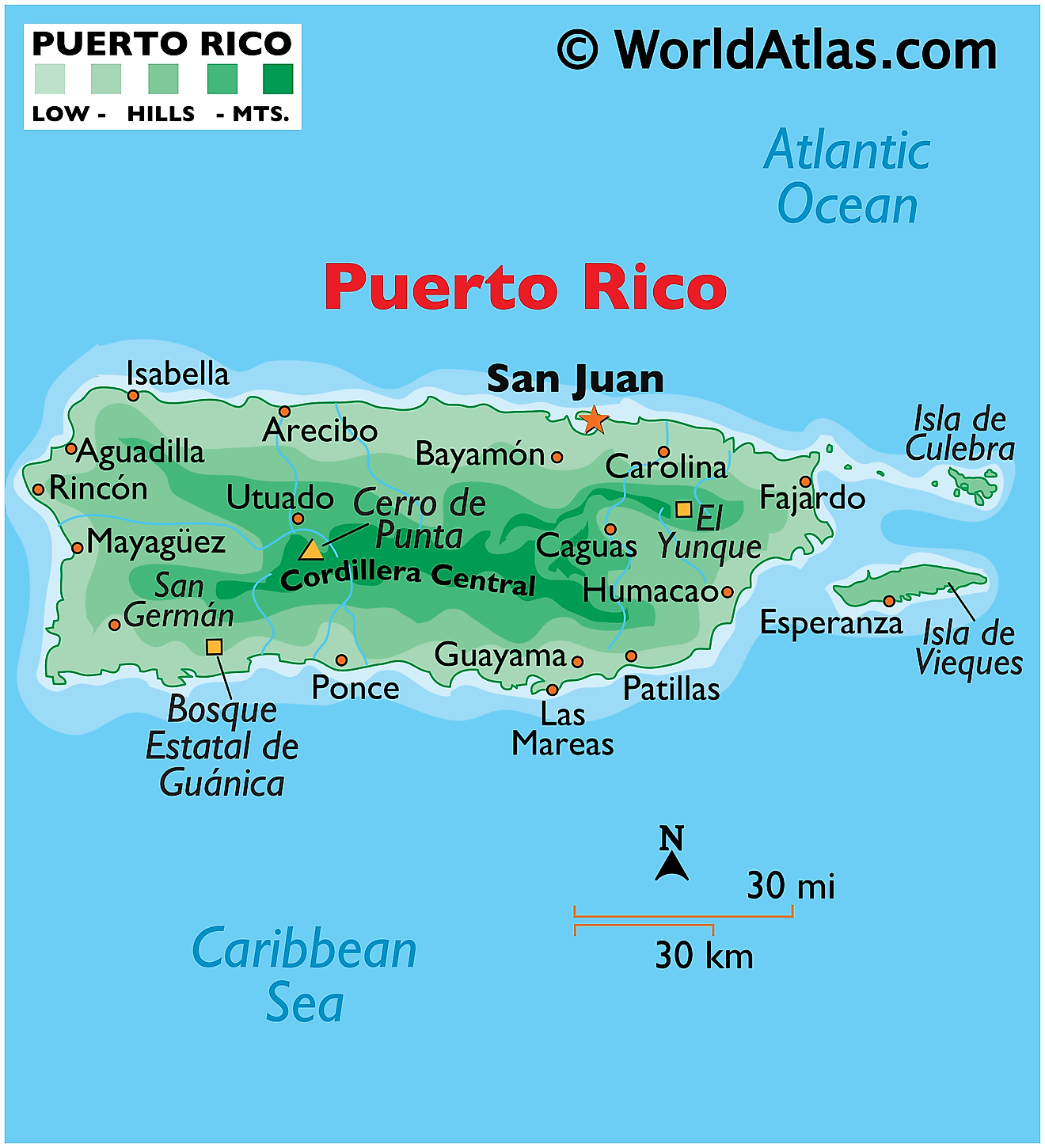 Puerto Rico Maps Facts World Atlas