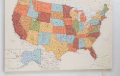 Push Pin USA Map Colorful Detailed Push Pin Travel Maps