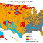 Racial Makeup Of Usa Map Whites Became The Minority In 109 Counties