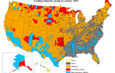 Racial Makeup Of Usa Map Whites Became The Minority In 109 Counties