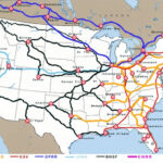 Rail Map Of Usa Time Zones Map