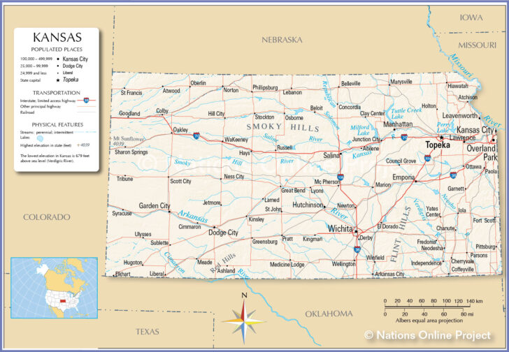 Kansas Map USA