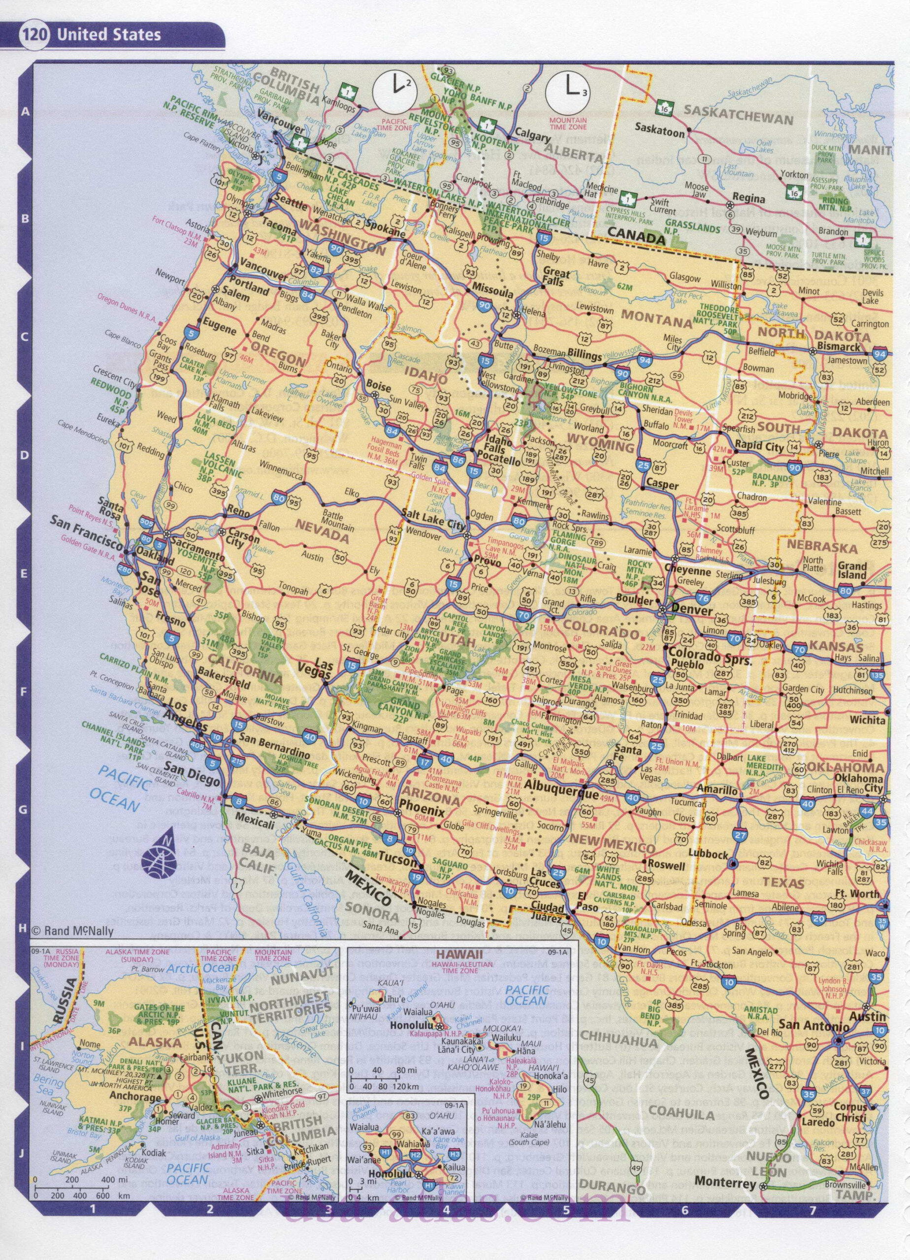 Road Map Of Western Usa Kinderzimmer 2018