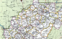 Road Map West Virginia Usa