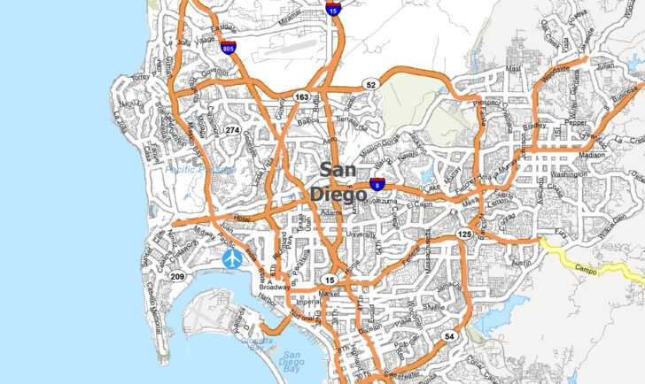 San Diego Map USA