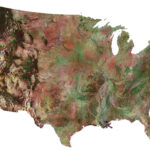 Satellite Map Of USA United States Of America GIS Geography