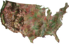 Satellite Map Of USA United States Of America GIS Geography