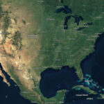 Satellite Map Usa USA Map