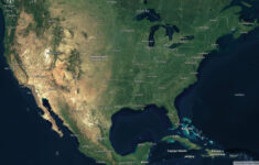 Satellite Map Usa USA Map