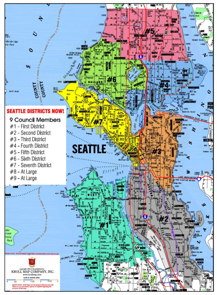 Seattle Map USA | Printable Map Of USA