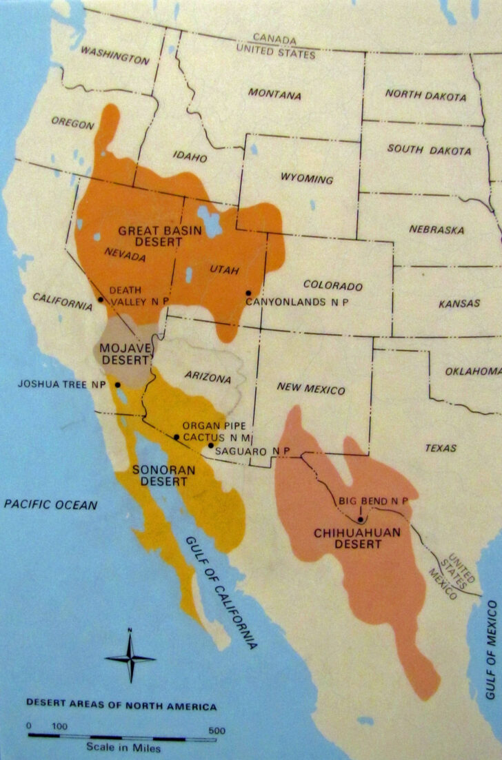 USA Desert Map