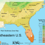 South East Us Plant Hardiness Zone Map Mapsof