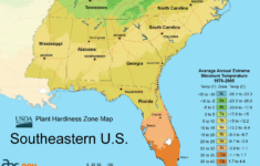 South East Us Plant Hardiness Zone Map Mapsof