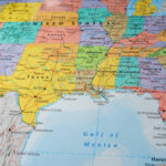 South Usa States Map Stock Photo Aallm 188022824