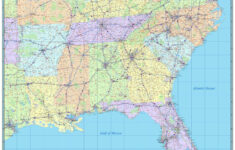 southeast united states wall map the map shop 1 Southeast United States Wall Map The Map Shop