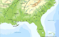 Southeastern US Physical Map