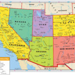 Southwest States Map Map Of Southwest US States Northern America