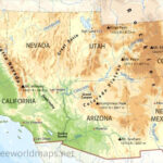 Southwestern US Physical Map
