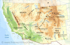 Southwestern US Physical Map