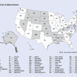 State Abbreviations Map Us Map Of State Abbreviations Usa States