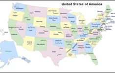 States And Capitals Of The United States Labeled Map