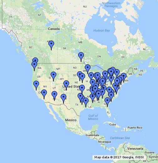 Map Of Steel Mills In USA