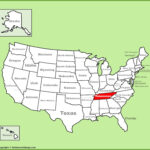 Tennessee Location On The U S Map