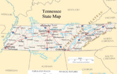 Tennessee State Map A Large Detailed Map Of Tennessee State USA