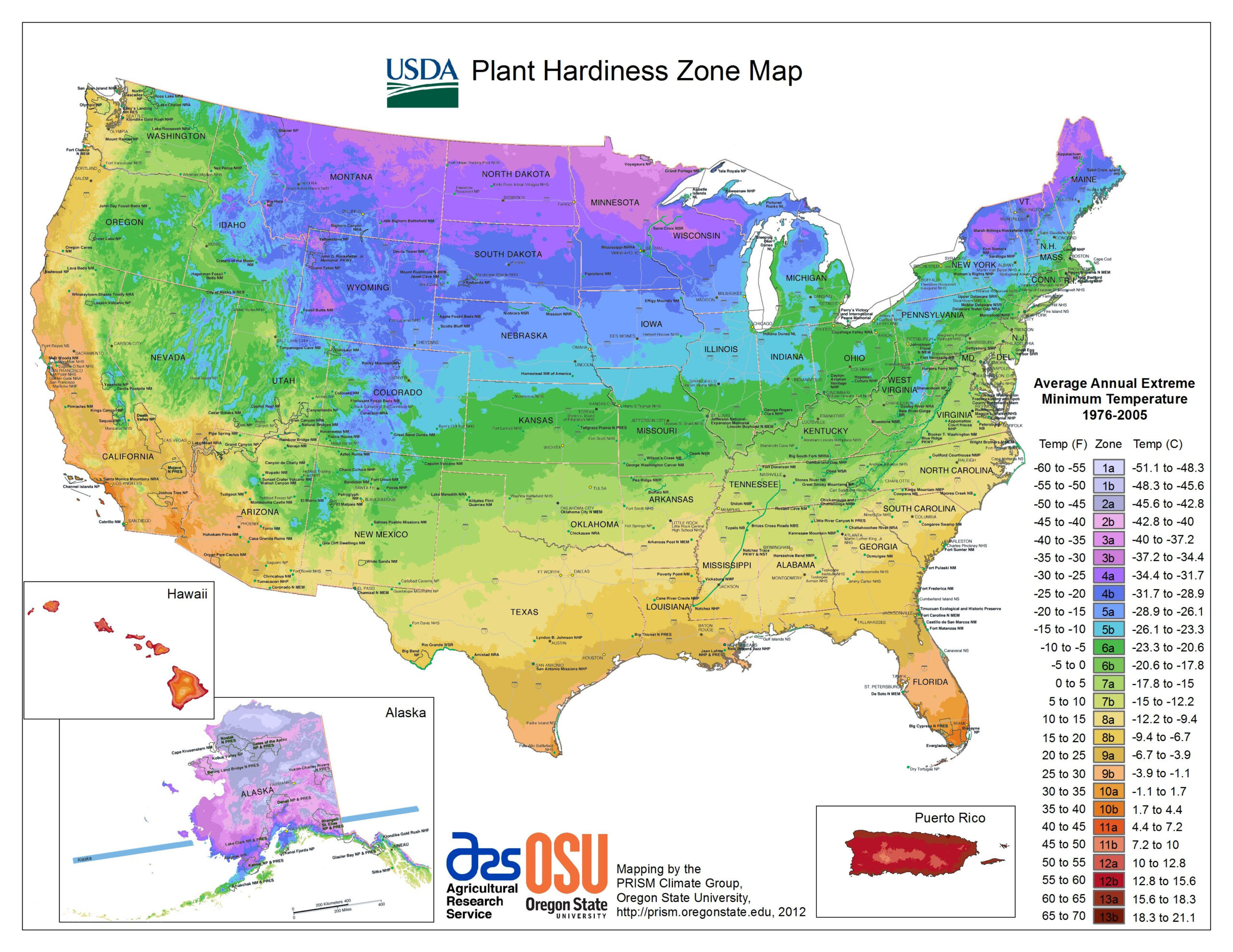 The 2012 USDA Hardiness Zone Map National Gardening Association 