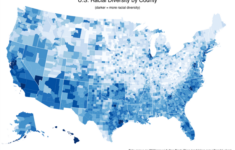 The 5 U S Counties Where Racial Diversity Is Highest and Lowest The