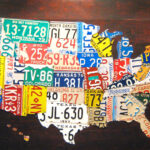 The Tin Snip Times Now Selling 60 License Plate Map Of The United States