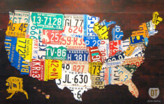 The Tin Snip Times Now Selling 60 License Plate Map Of The United States