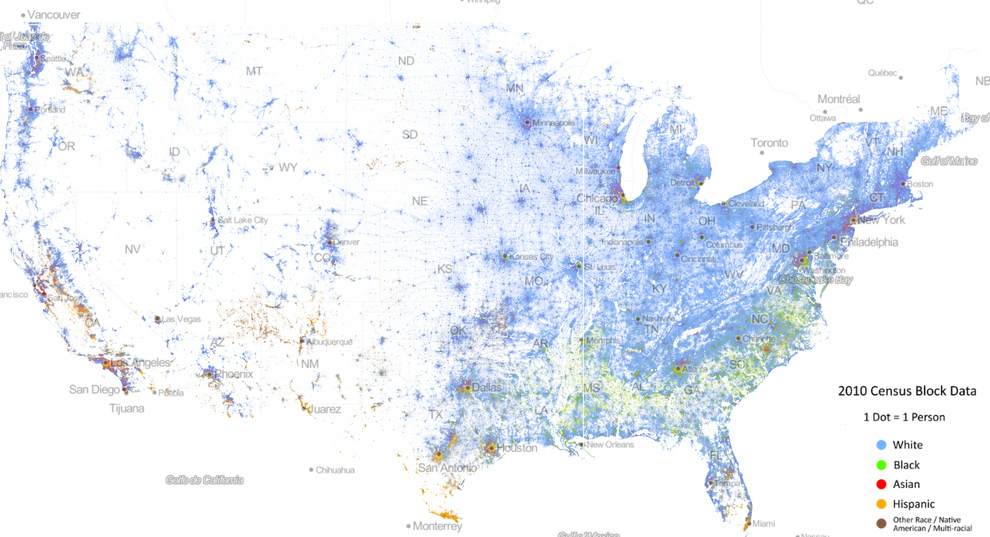 This Map Of Race In America Is Pretty Freaking Awesome BuzzFeed News