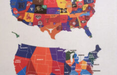 This Map Shows The United States Divided By Which NFL Or College