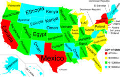 This Map Shows Which American States Are Richer Than Entire Countries