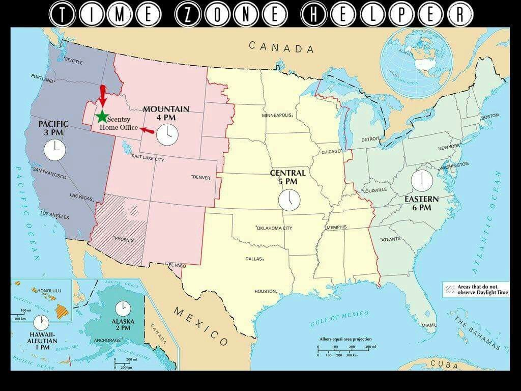 Time Zones For Scentsy Office Time Zone Map Standard Time Zones 