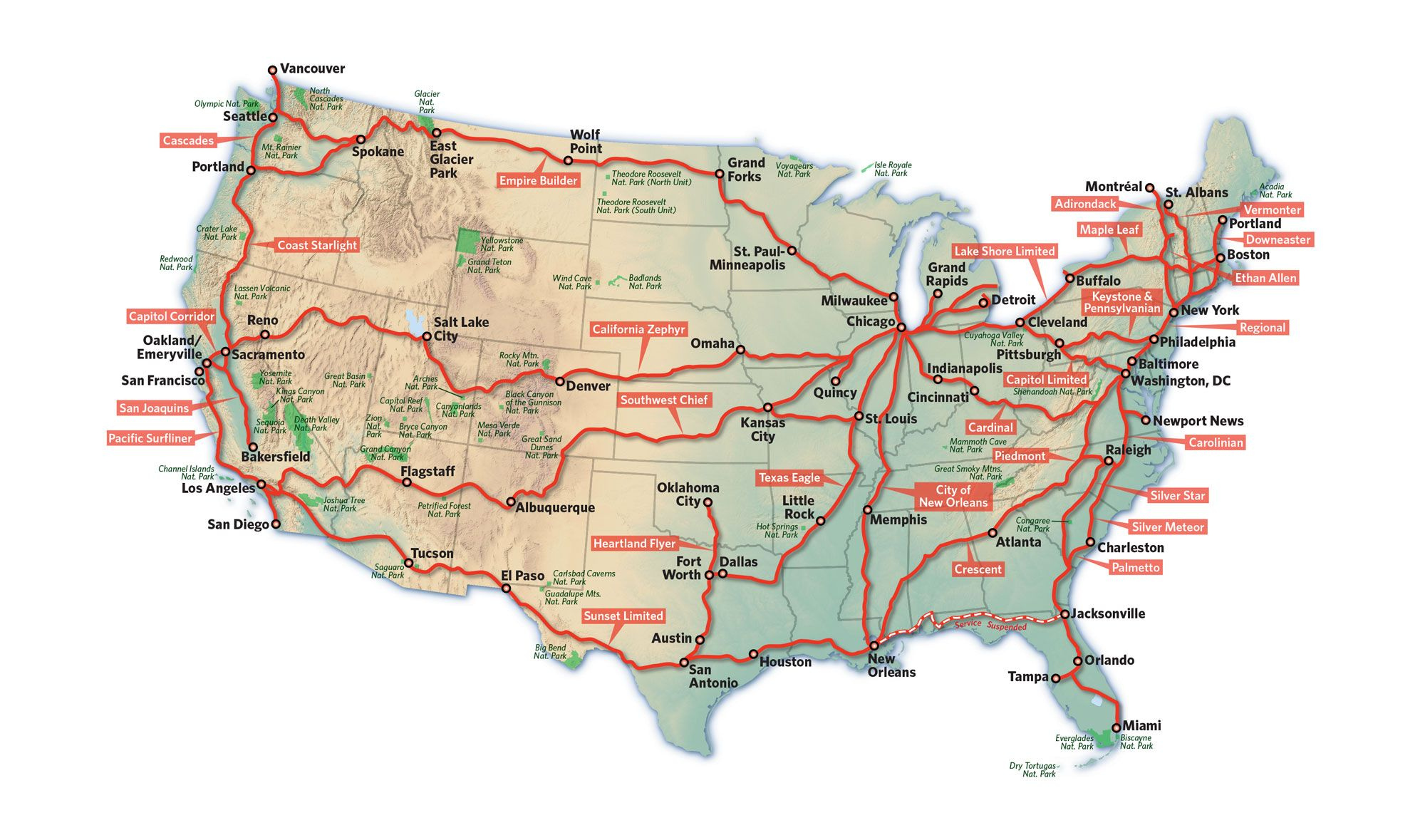 Train Travel Usa Usa Rail Amtrak