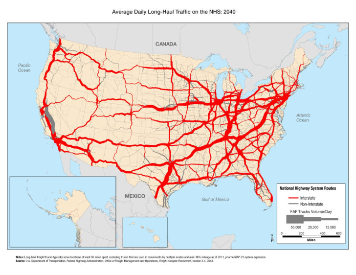 Truck Convoy USA Route Map