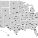 U S Area Code Map USA