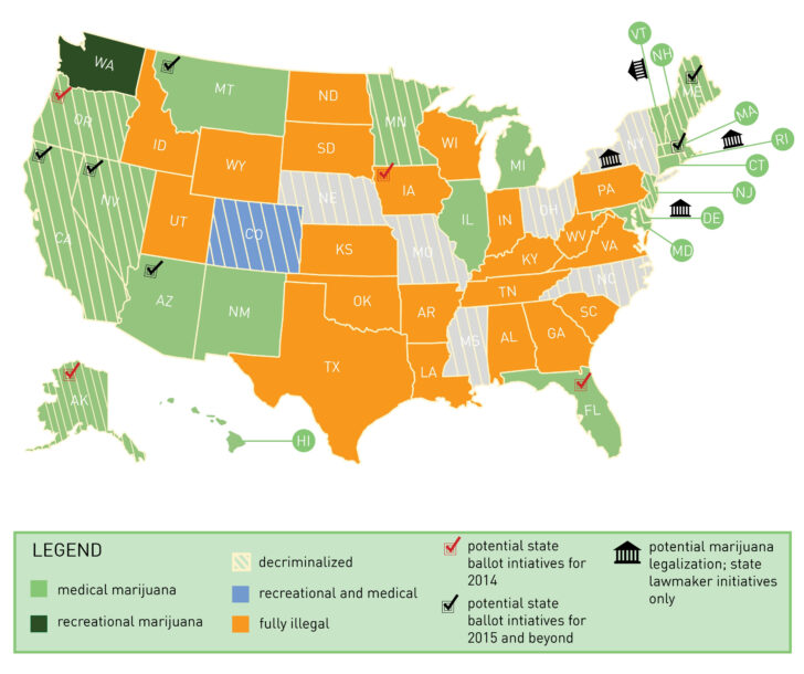Weed Legal Map USA