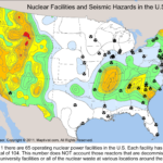 U S Nuclear Reactor Power Plant Seismic Hazard Earthquake Shapefiles Maps