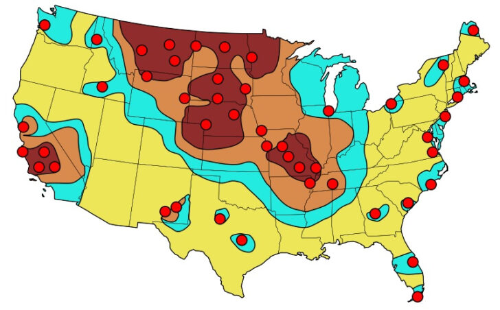 Nuclear Target Map USA