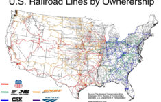 U S Rail Lines By Owner OC 3507 2480 Us Railroad Map Train