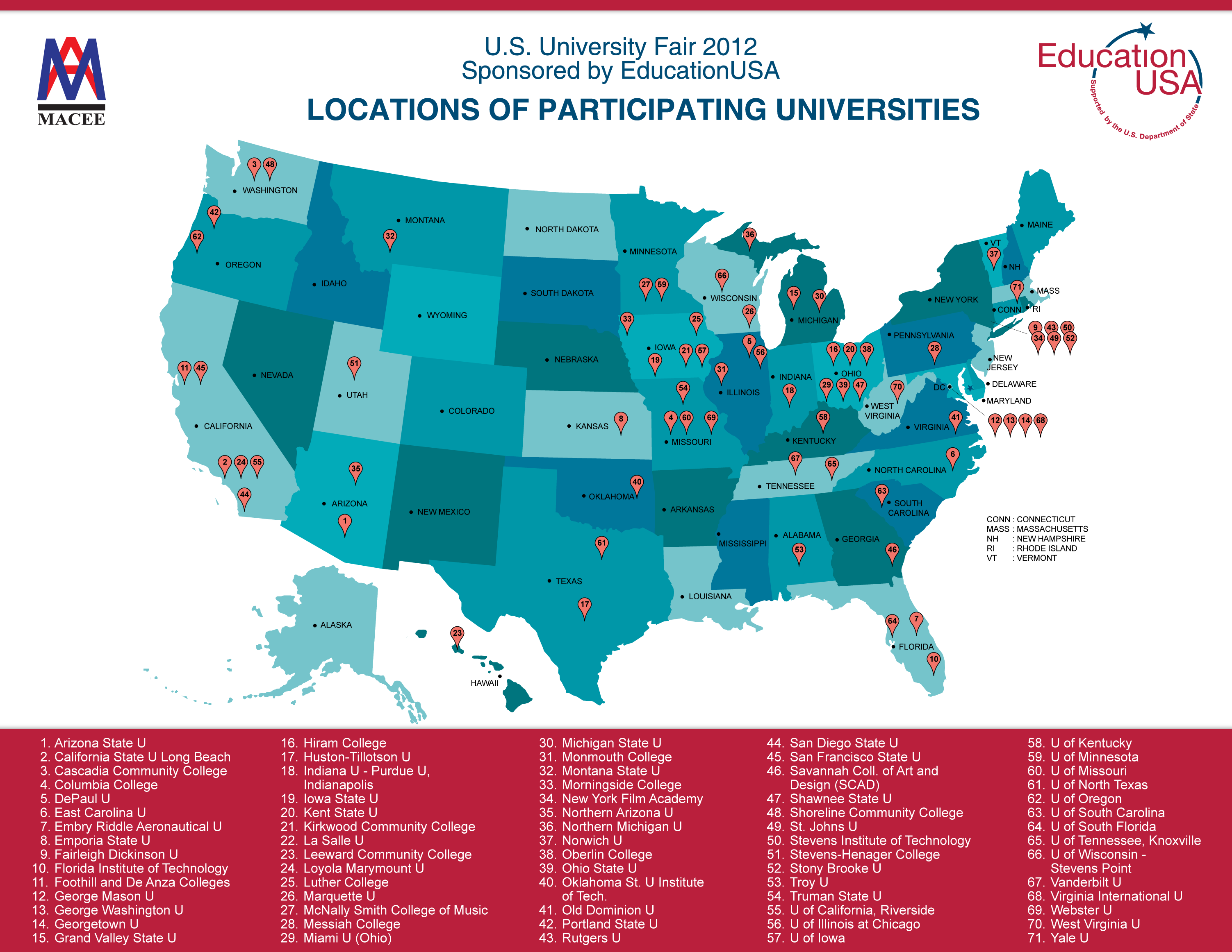 Unidirections Blog Blog Archive 2012 US Colleges And Universities 