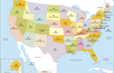 United States Abbreviations Wall Map By Maps Of World