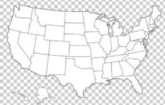 United States Blank Map Black And White PNG Clipart Angle Area
