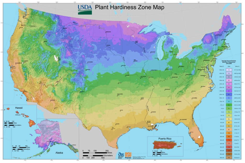 United States Climate Zone Map JMF Landscaping Company And Garden Center